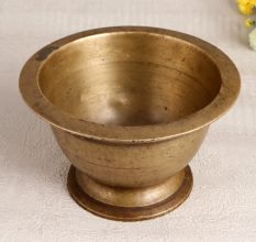 High-Quality Brass Holy Pot from South India for Decor