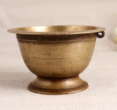 High-Quality Brass Holy Pot from South India for Decor