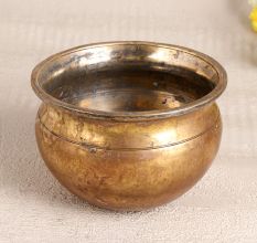 Vintage South Indian Brass Holy Pot for Prayer Room