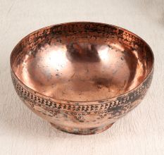 Vintage Islamic Art Food Bowl Made of Premium Copper