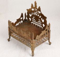 Handmade Finest Brass Lord Krishna Bed for Prayer Room