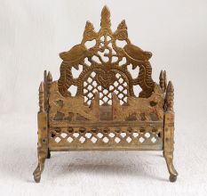 Handmade Finest Brass Lord Krishna Bed for Prayer Room