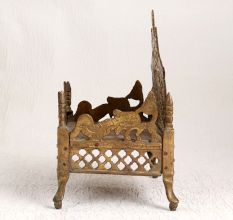 Handmade Finest Brass Lord Krishna Bed for Prayer Room