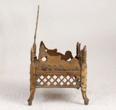 Handmade Finest Brass Lord Krishna Bed for Prayer Room
