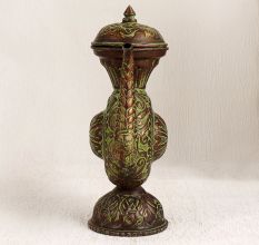 Islamic Art Copper Kettle in Vintage Finish for Decor
