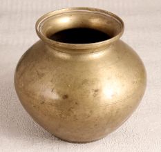 Finest Brass Holy Water Pot in Vintage Brown Finish