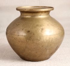 Finest Brass Holy Water Pot in Vintage Brown Finish