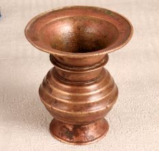 Vintage Finest Brass Flower Pot in South Indian Art