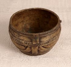 Vintage Handmade Rice Measurement Bowl Made of Brass