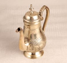 Shiny Golden Premium Brass Tea Kettle for Decor