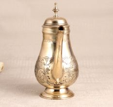 Shiny Golden Premium Brass Tea Kettle for Decor