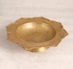 Indian High-Quality Brass Bowl in Vintage Brown Finish