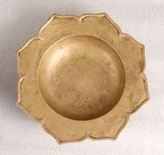 Indian High-Quality Brass Bowl in Vintage Brown Finish