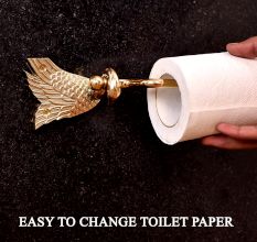 Premium Brass Handmade Toilet Paper Holder for Bathroom