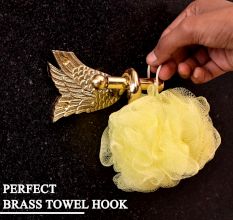 Modern Solid Premium Brass Hook in Golden Finish