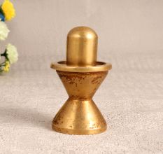 Handmade High-Quality Brass Shivling for Prayer Room