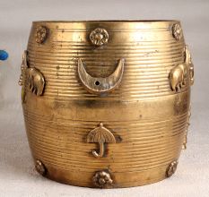 Handmade South Indian Brass Planter for Home Decor