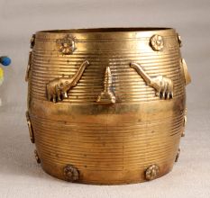 Handmade South Indian Brass Planter for Home Decor