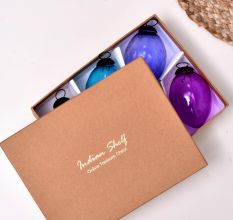 6 Pieces Multicolor Christmas Ornaments - Easter Eggs Decor Christmas Tree Ornaments 