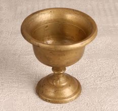 High-Quality Brass Kumkum Bowl Cup in Brown Finish