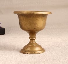 High-Quality Brass Kumkum Bowl Cup in Brown Finish