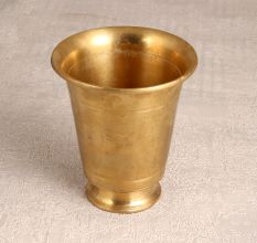Shiny South Indian Holy Water Glass Made of Finest Brass