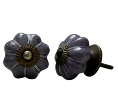 Purple Melon Ceramic Knob