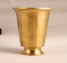 Golden Handmade Holy Glass Made of High-Quality Brass