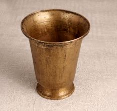 Vintage Finish Brass Holy Glass in South Indian Art
