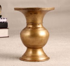 Vintage Handmade Brass Holy Pot for Flower Decoration