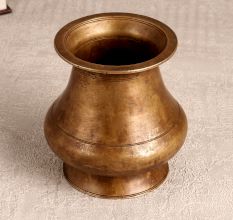 South Indian Vintage Brass Holy Water Pot for Decoration
