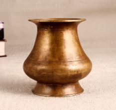 South Indian Vintage Brass Holy Water Pot for Decoration