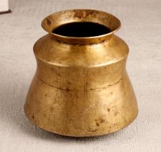 Handmade Finest Brass Holy Water Pot in South Indian Art