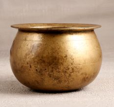 Antique Brown Holy Water Pot Made of High-Quality Brass
