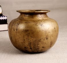 Vintage South Indian Holy Water Pot Made of Finest Brass