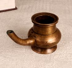 Handmade Finest Brass Water Pot with Spout in South Indian Art