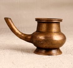 Handmade Finest Brass Water Pot with Spout in South Indian Art