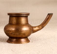 Handmade Finest Brass Water Pot with Spout in South Indian Art