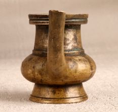 Vintage South Indian Brass Sagar Pot with Spout for Decor