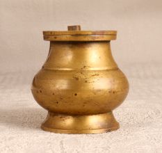 Antique Brown Finest Brass Water Pot with Spout for Prayer