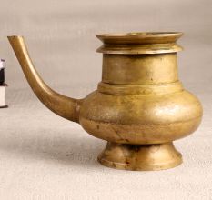 Elegant Brown Water Pot with Spout Made of Finest Brass