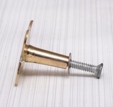Golden and White Mother of Pearl Knob for Cupboard