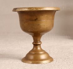 Handcrafted Vintage Brass Kumkum Cup for Home Decoration