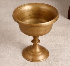 Elegant Brown Finest Brass Kumkum Cup for Prayer Room