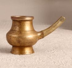 South Indian Art Brass Water Pot with Spout for Prayer