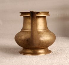 Elegant Brown South Indian Holy Water Pot Made of Brass