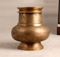 Sturdy Finest Brass Holy Water Pot with Spout for Decor