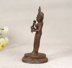 Finest Brass Statue of Lord Krishna and Goddess Radha for Worship