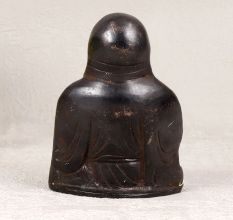 Handmade Dark Finish Laughing Buddha Made of Finest Brass