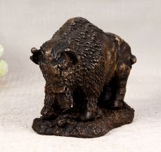 Handmade Brass Statue of North American Bison Buffalo for Decor